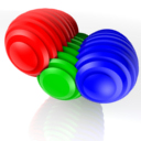 abstract structure made of sliced up spheres